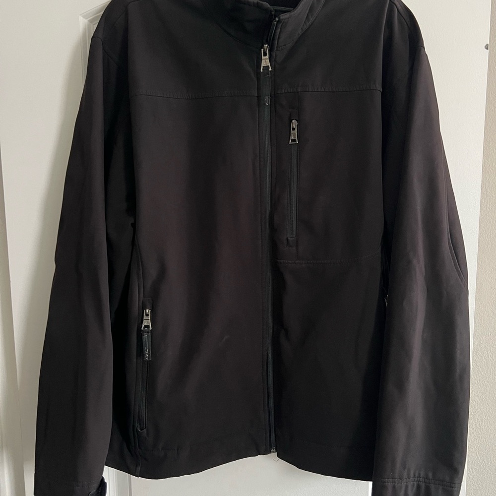 Weatherproof Black with Stand-Up Collar
